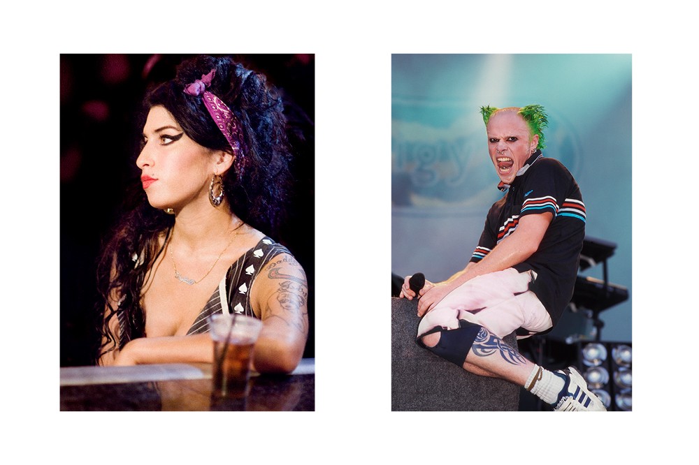 Amy Winehouse and Keith Flint 